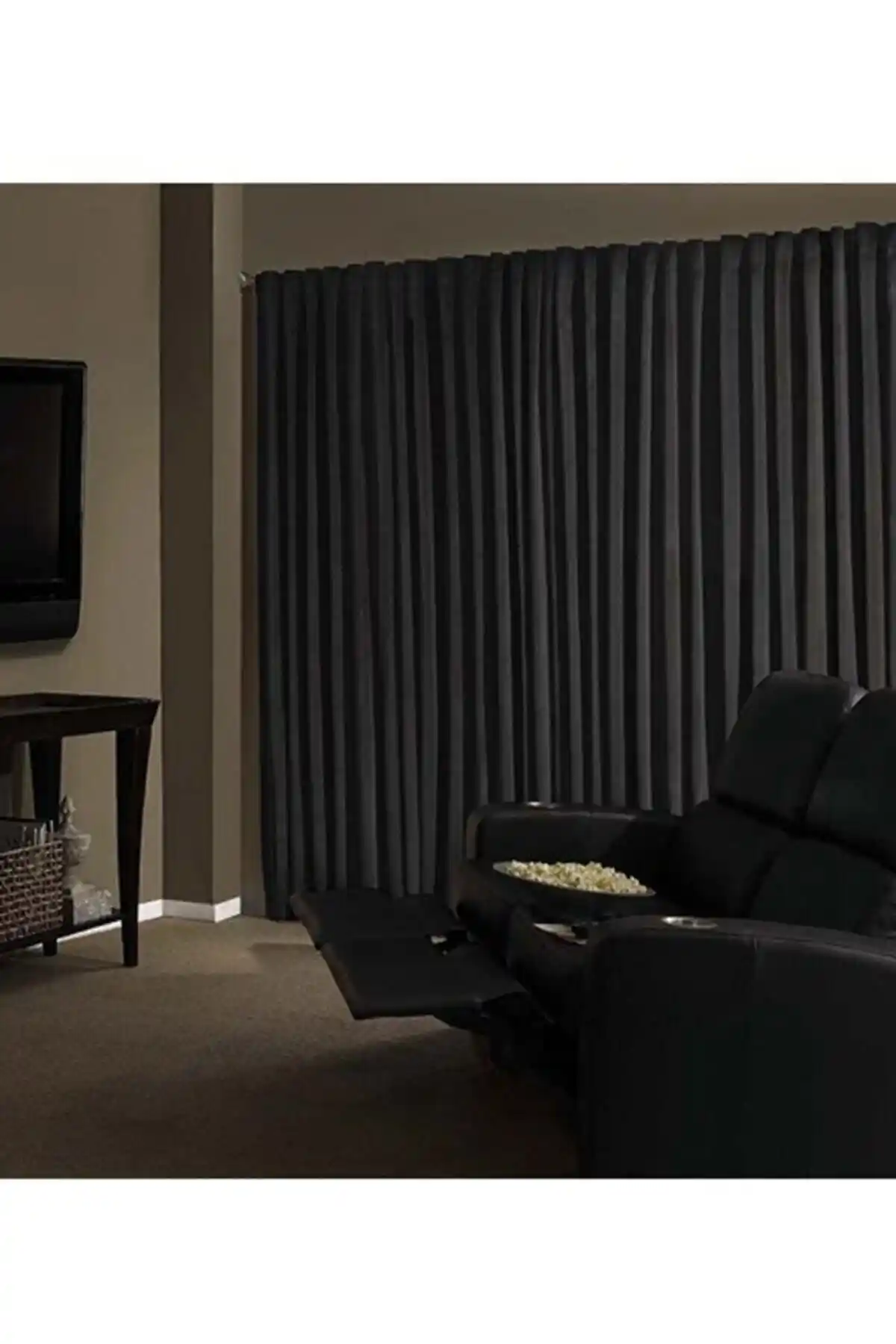 Taç Antrasit Gri Blackout Karartma Güneşlik: Modern ve İşlevsel İç Mekan Çözümü