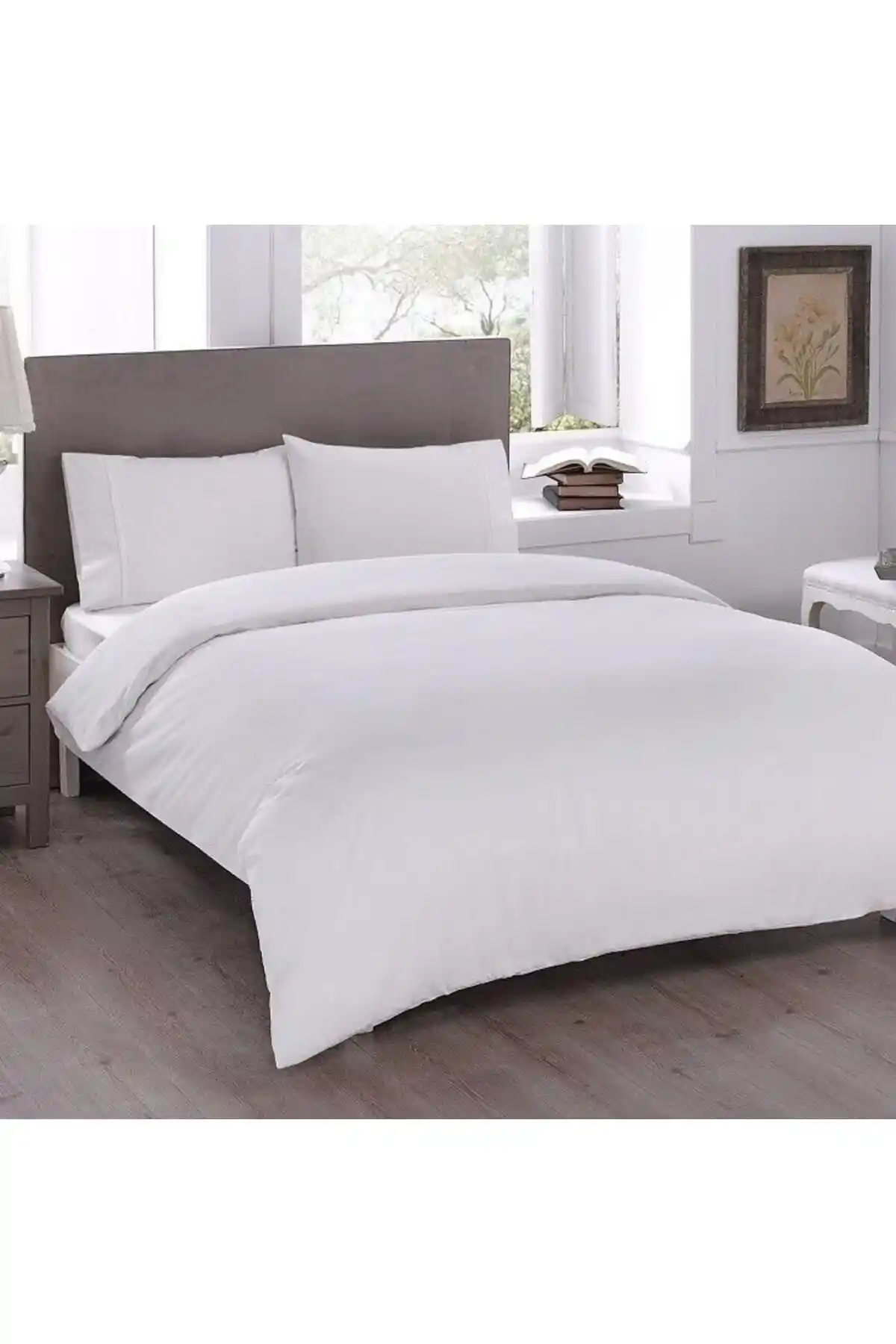 Taç Basic Ranforce Çift Kişilik Nevresim Takımı: Modern ve Konforlu Pamuklu Yatak Seti