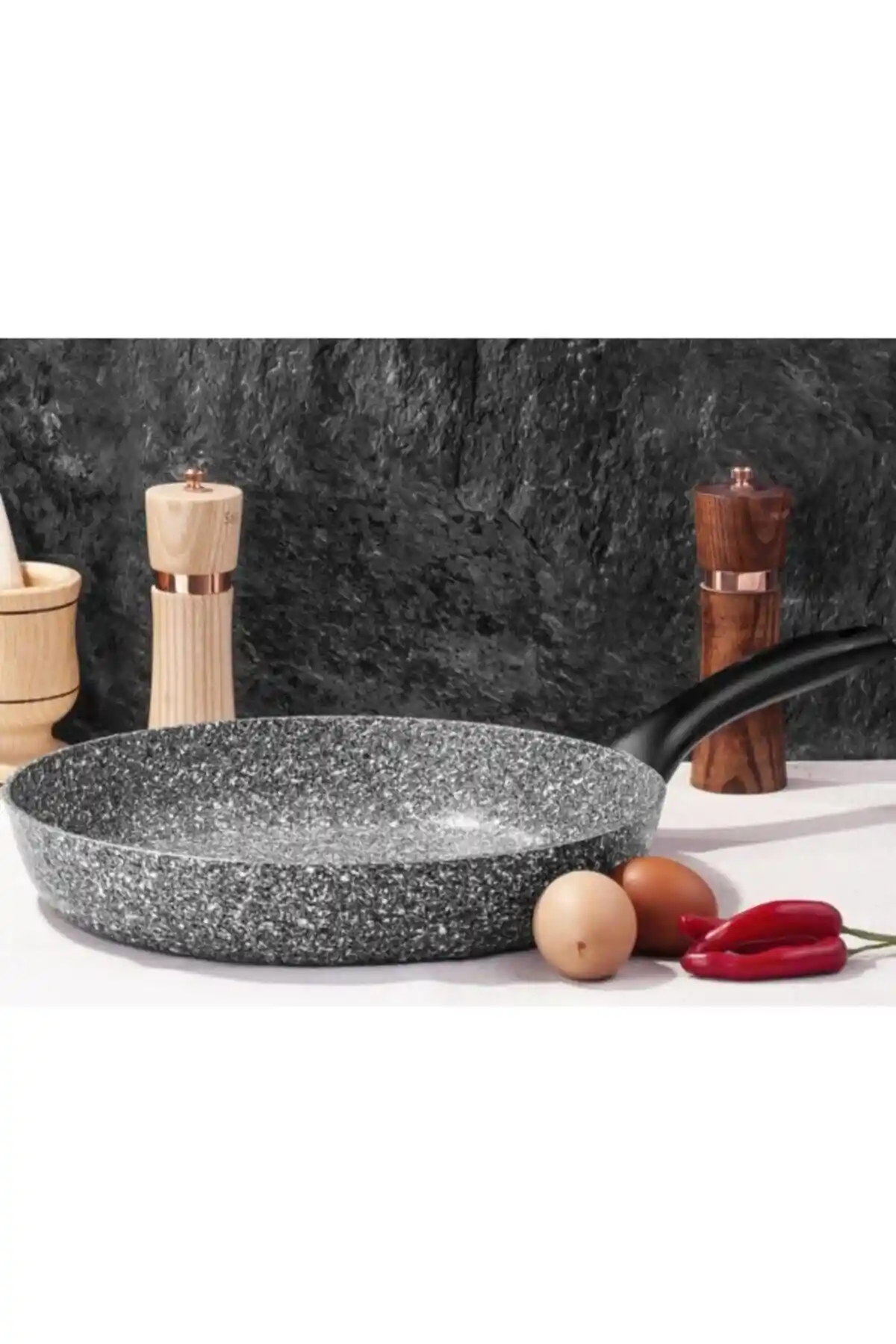 Taç Ultra Granit Tek Kulplu 30cm Tava: Dayanıklı ve Eşit Isı Dağılımı Sağlayan Mutfak Gereci