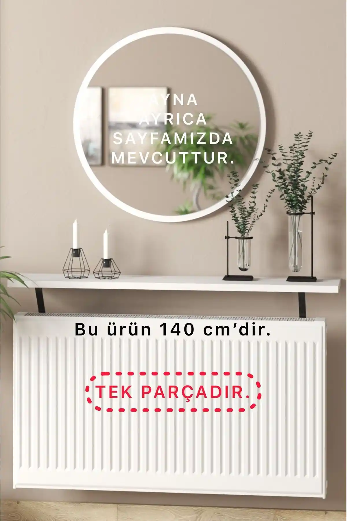 TALAŞTOZUM Beyaz Petek Üstü Uçan Raf Dresuar Modern ve Şık Tasarım Özellikleri