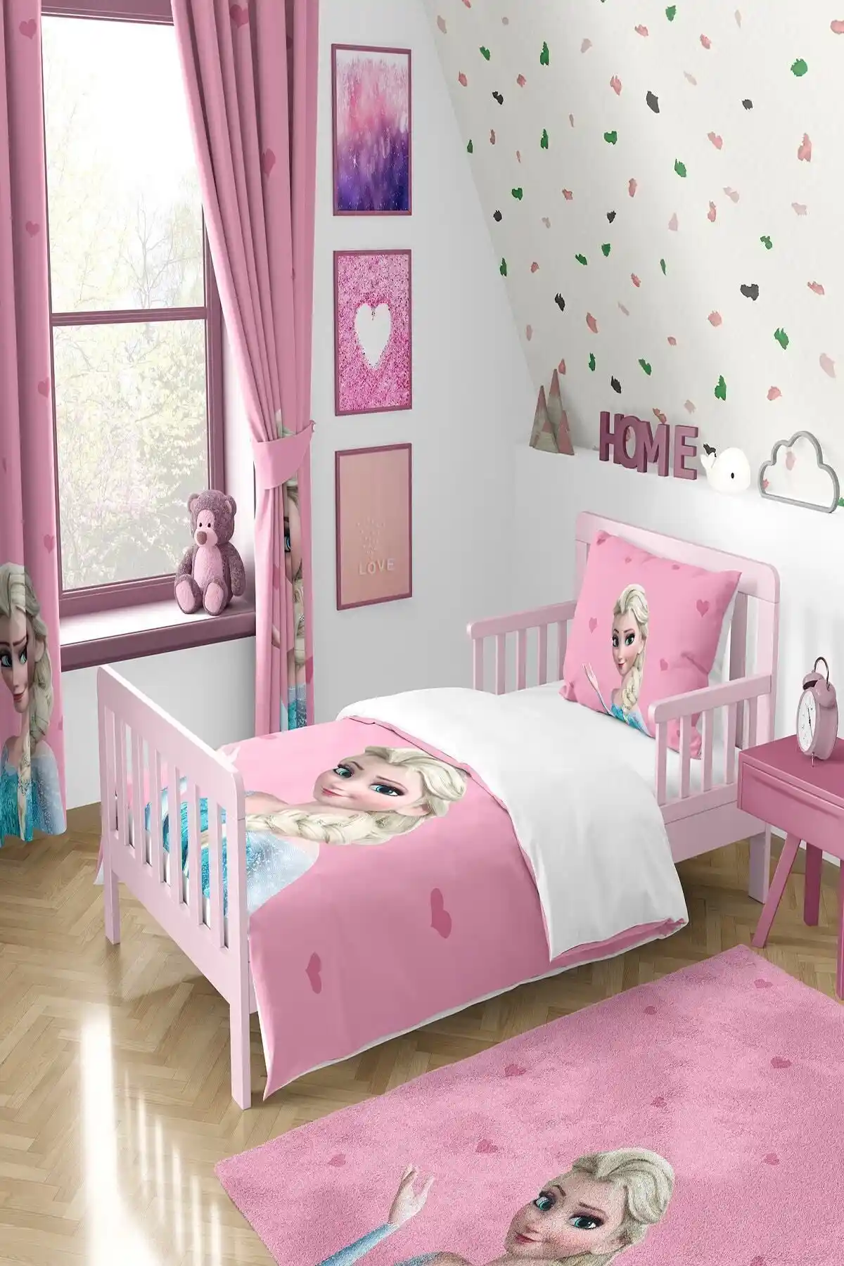 Talia Home Elsa Desenli Nevresim Takımı: Şık ve Konforlu Yatak Odası Dekoru