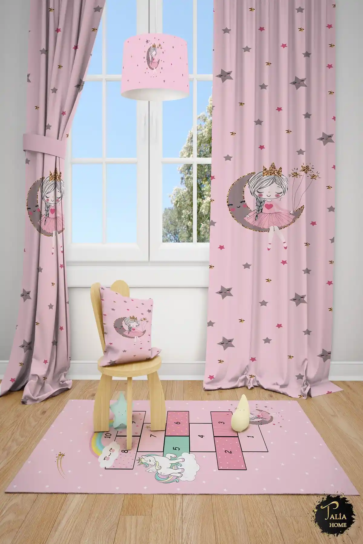 Talia Home Pembe Çocuk ve Bebek Odası Fon Perdesi Detaylı İnceleme ve Özellikleri