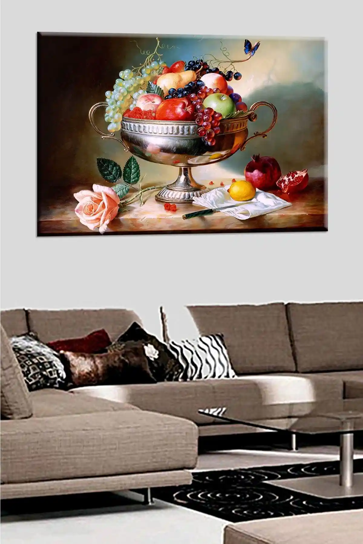 Talya Tablo Meyve Tabağı Modern ve Şık Duvar Dekorasyonu İçin Uygun Tasarım