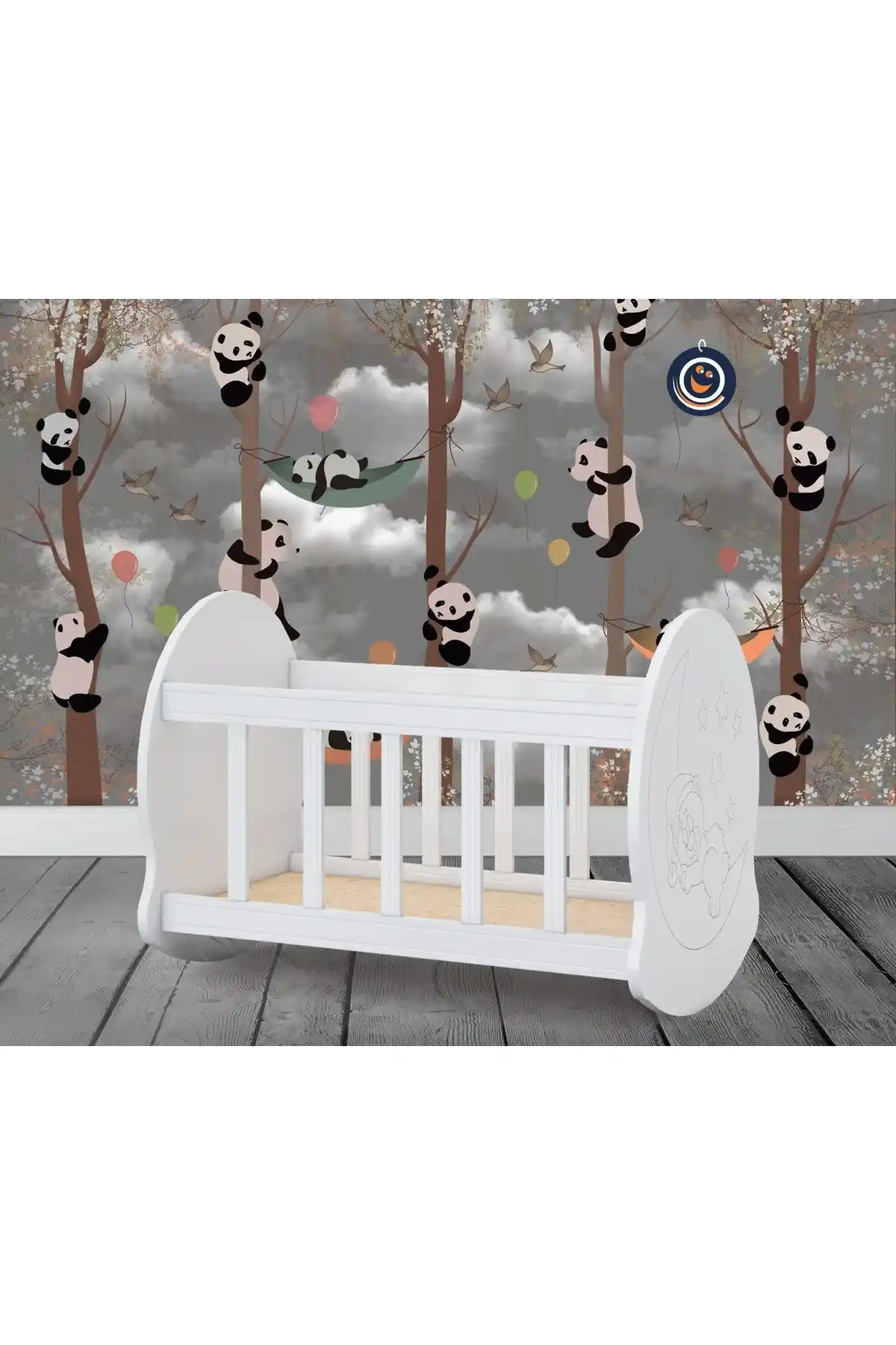 Temosan Mobilya Nostalji Beşik 40x80 Modern ve İşlevsel Bebek Beşiği