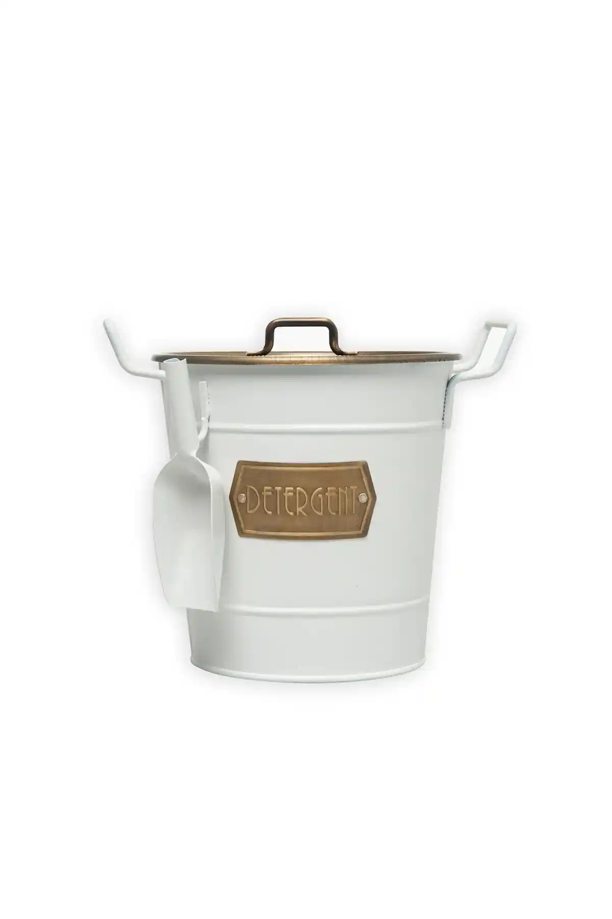 The Mia Galvaniz 33x24cm Deterjan ve Saklama Kovası Modern ve Dayanıklı Tasarım