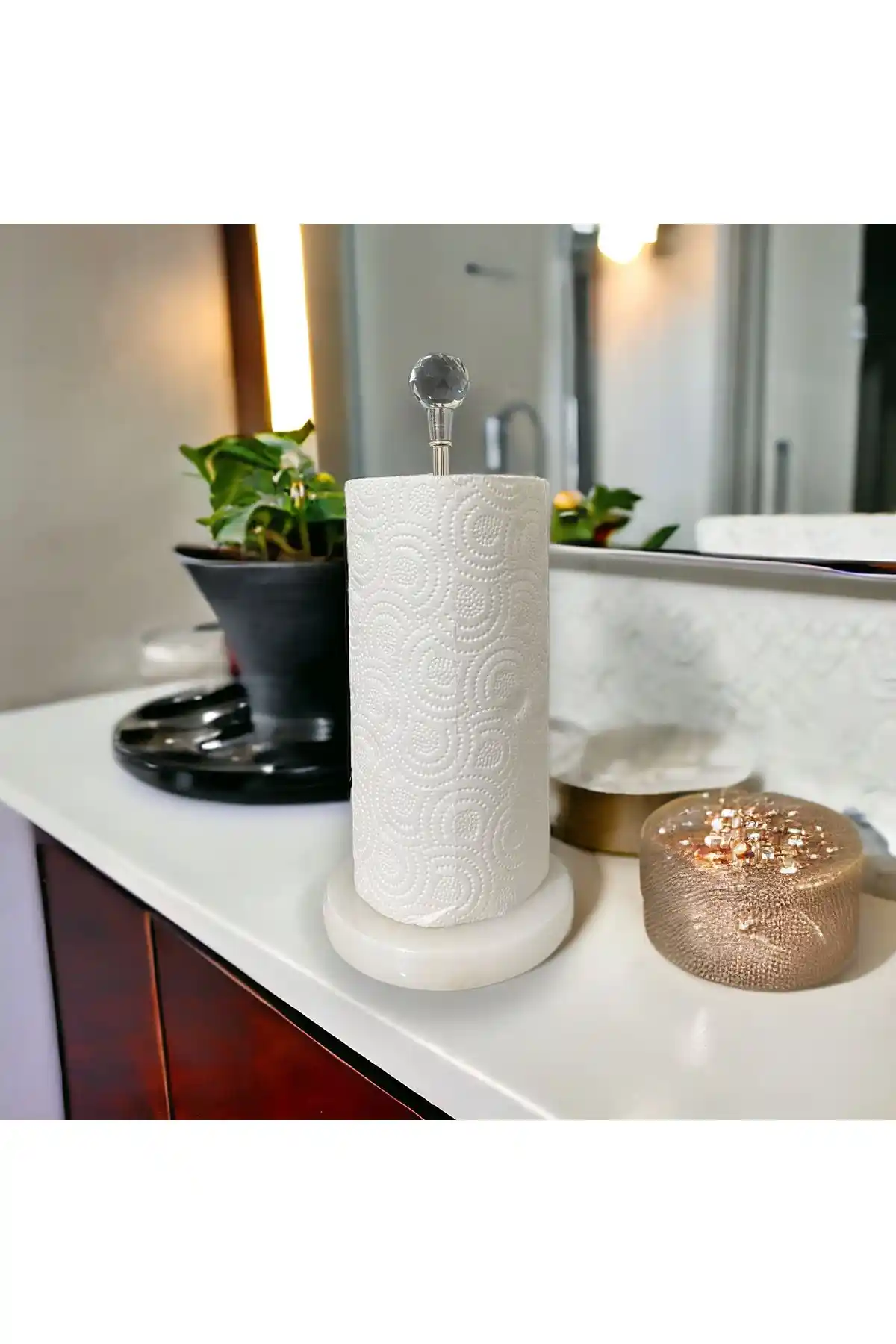 THK STORE Mermer Desenli Peçetelik ile Ev ve Ofis Dekorasyonunu Zenginleştirin