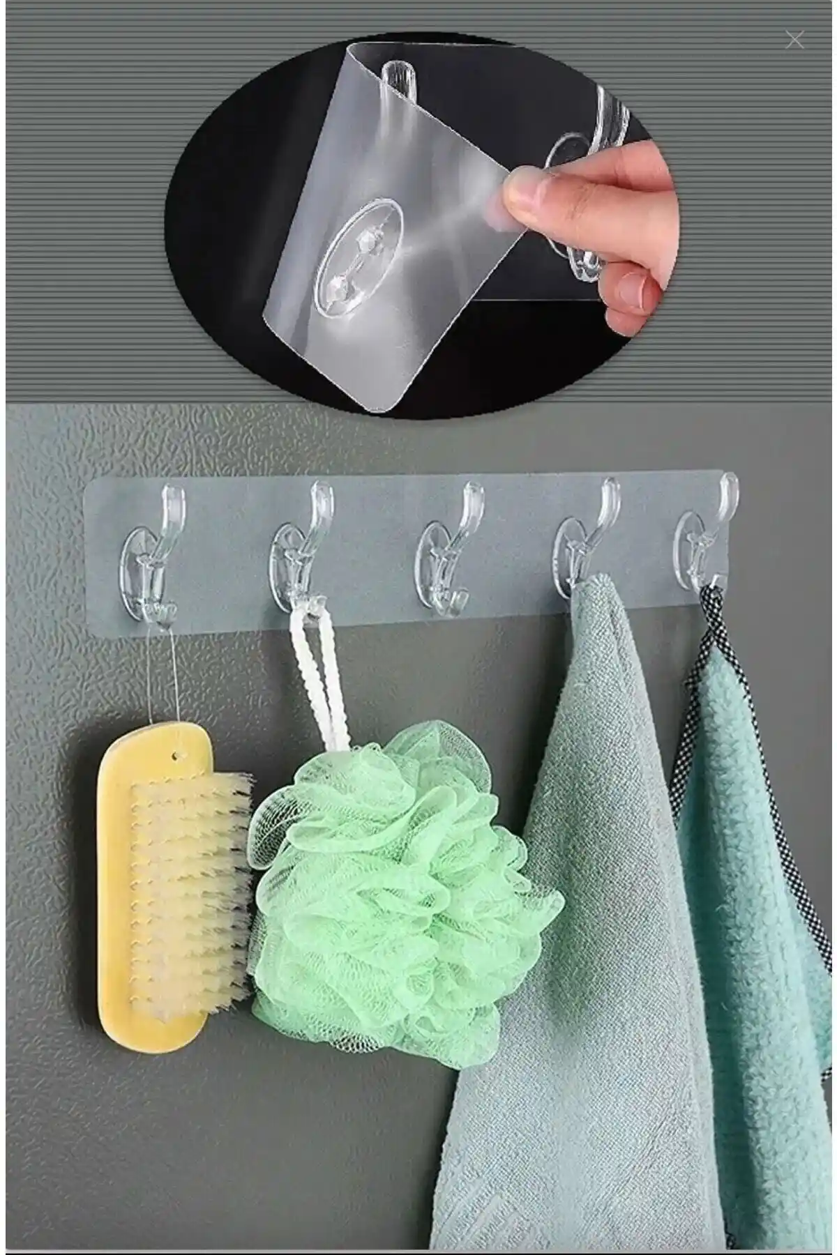 Tinsmith Yapışkanlı Şeffaf Duvar Askısı: Modern ve Dayanıklı Pratik Düzenleme Çözümü