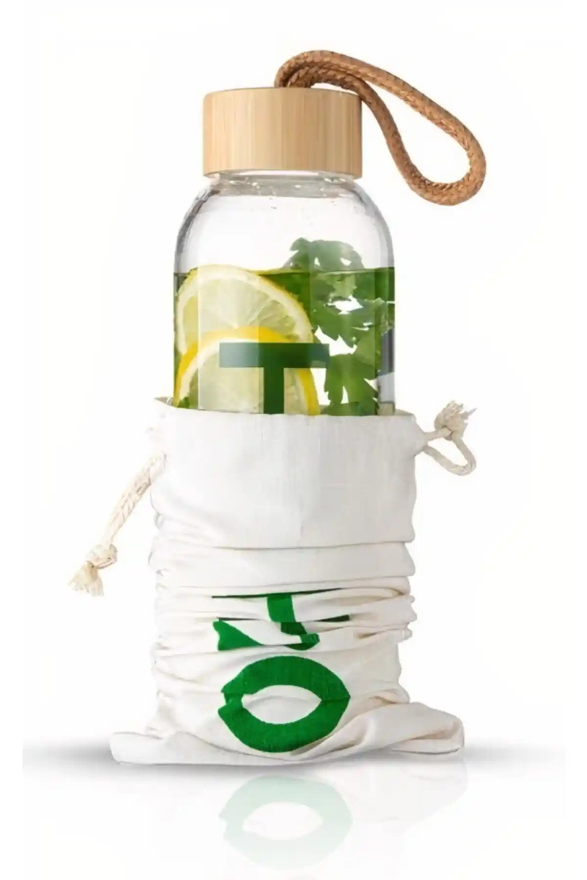 Tohana H2o Borosilikat Cam Matara Sağlıklı ve Estetik Tasarım ile Günlük Kullanım İçin Uygun