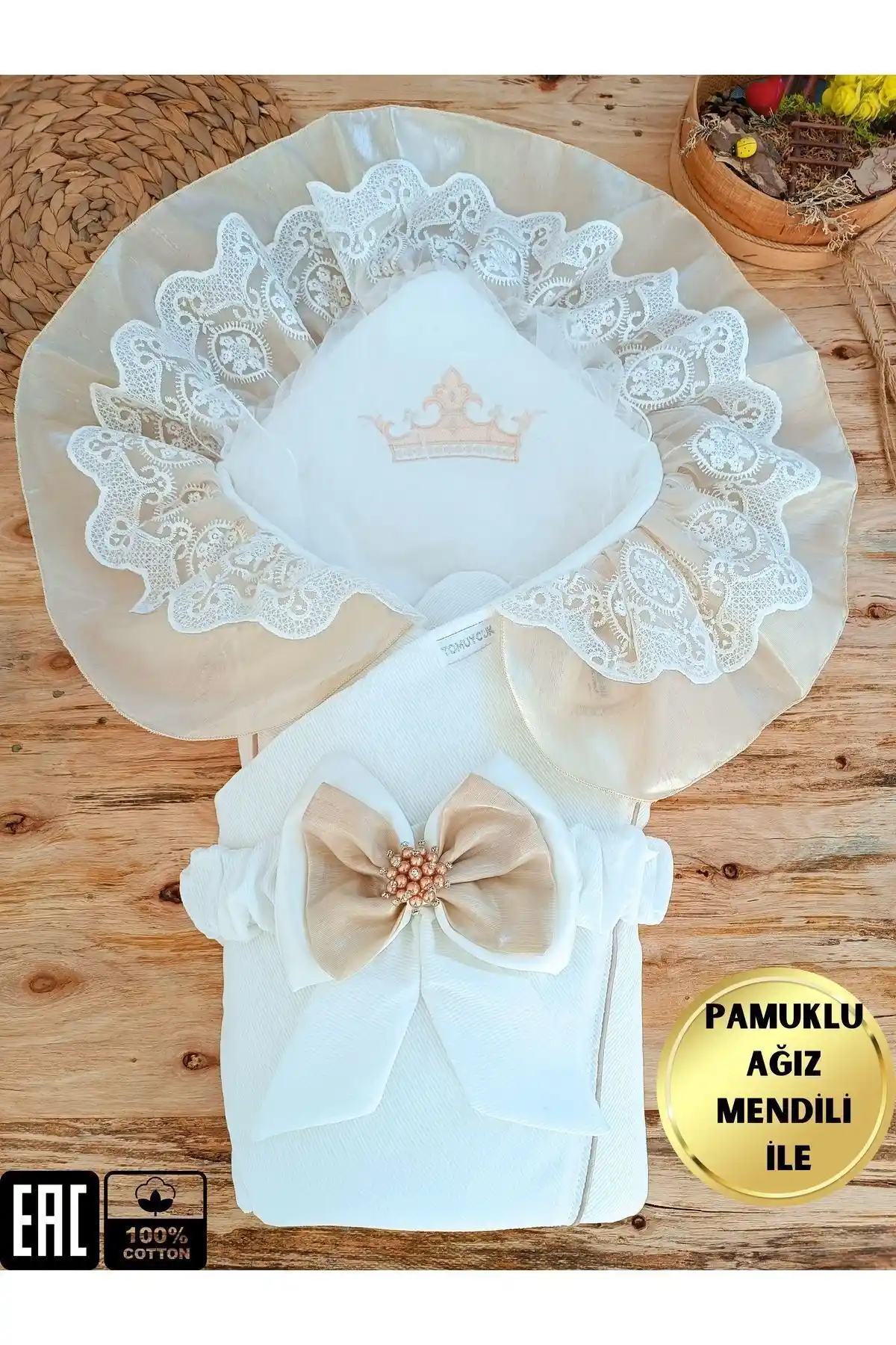 Tomuycuk Ekru Bebek Battaniyesi ve Kumru Bebek Kundağı Karşılaştırması