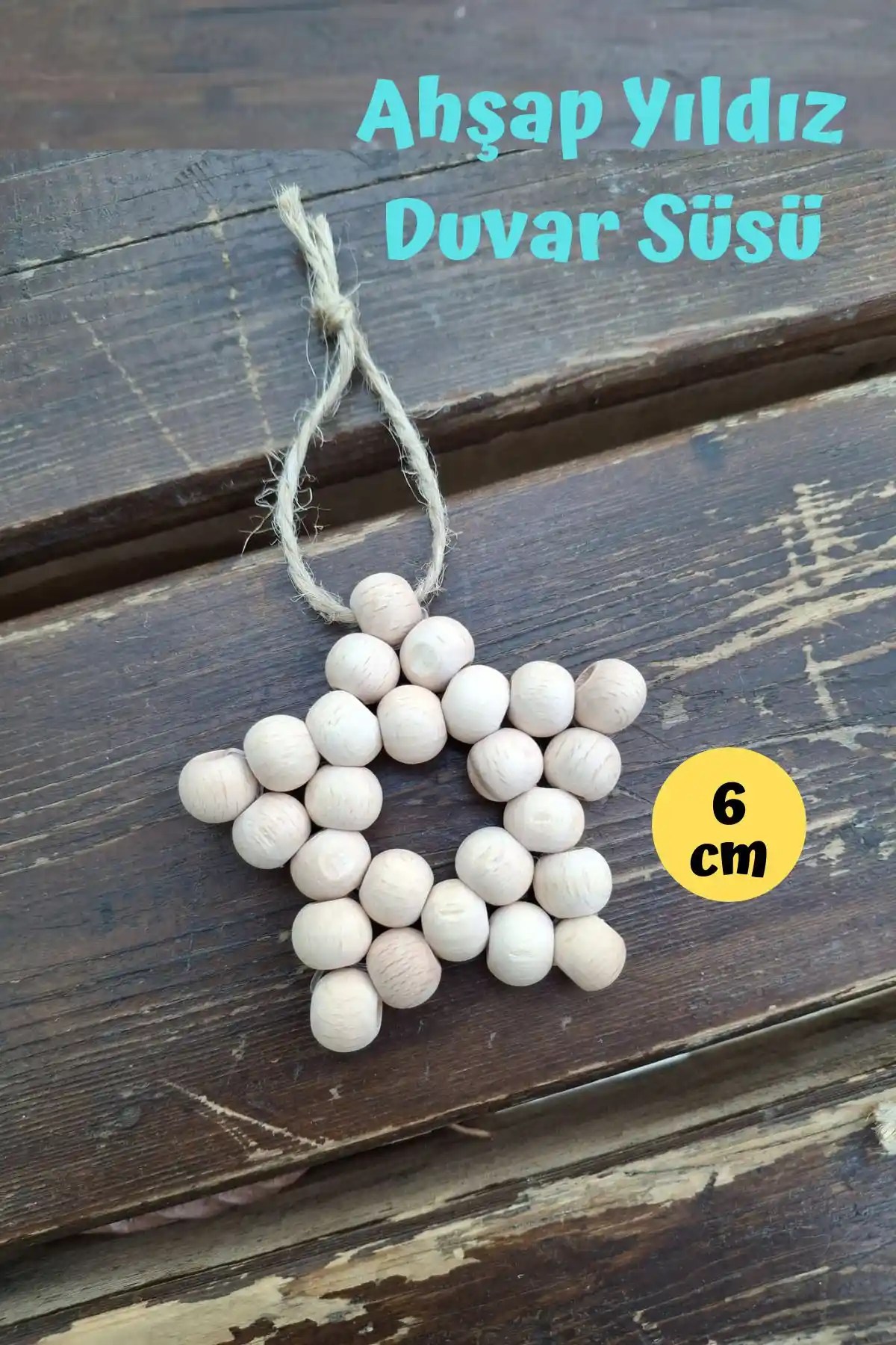 Tsundoku Y-20 Ahşap Dekoratif Yıldız Parçaları Doğa Temalı Modern İç Mekan Dekoru