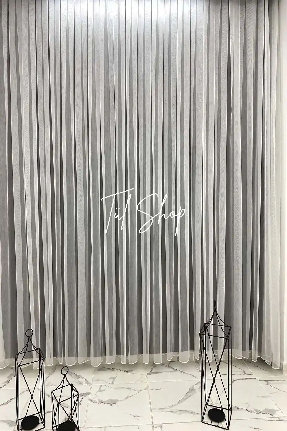 Tül Shop Titi Bambu Uzun Tül Perde Modern ve Şık Tasarımıyla İç Mekanlara Uyum Sağlar