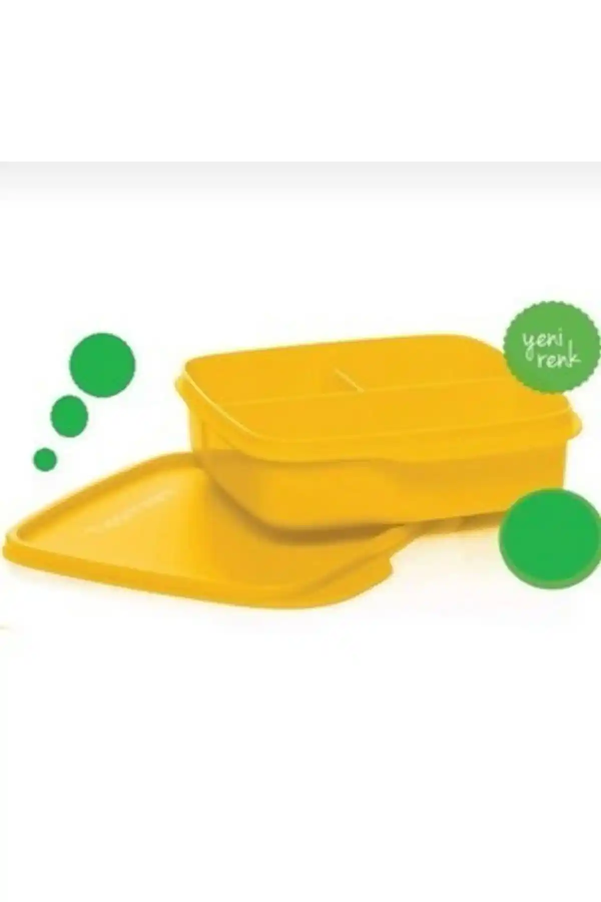 Tupperware Bölmeli Beslenme Sarı: Pratik ve Dayanıklı Saklama Çözümü