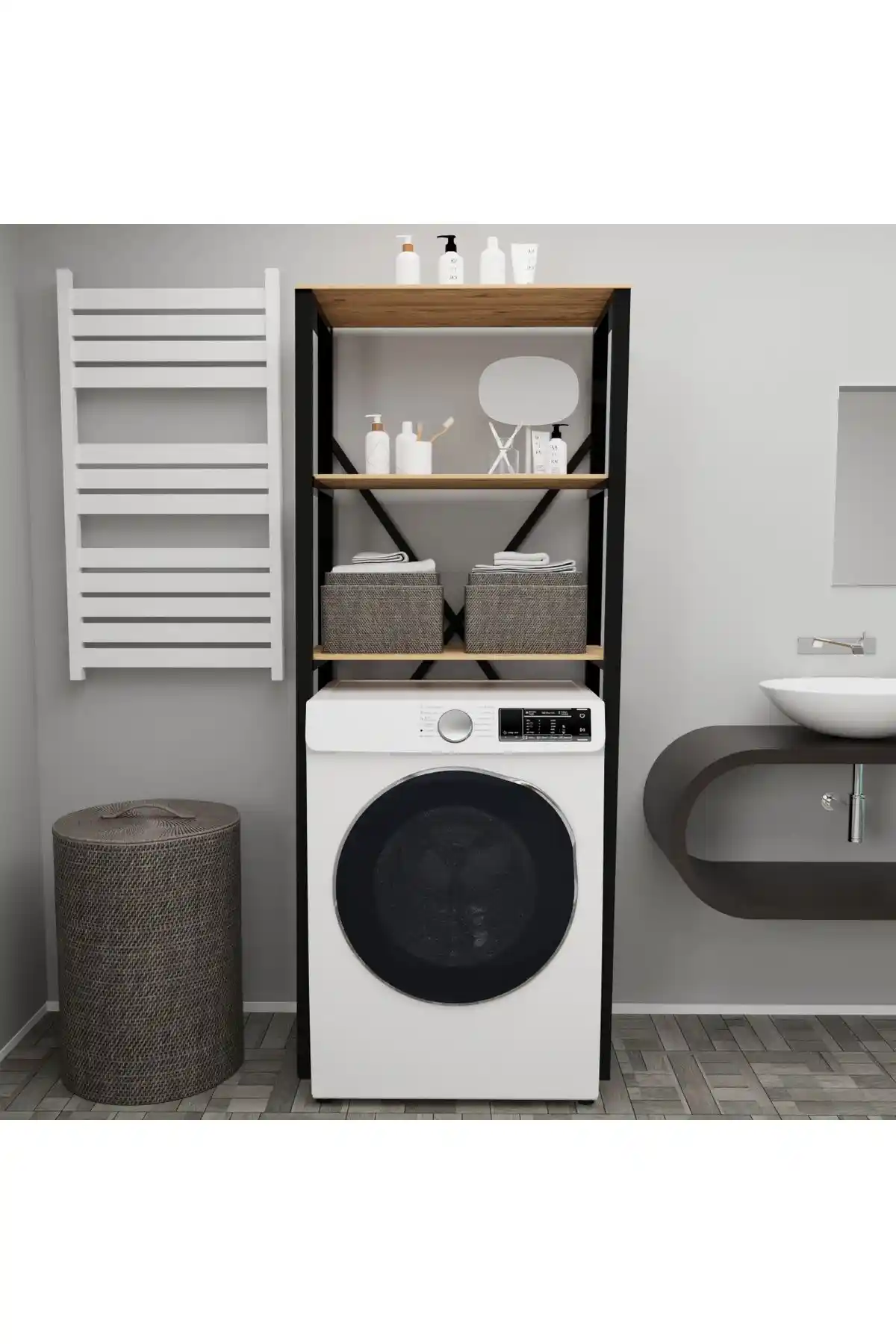 UNVERCO Çamaşır Makinesi Üstü Düzenleyici Raf: Modern ve Dayanıklı Tasarım Çözümü