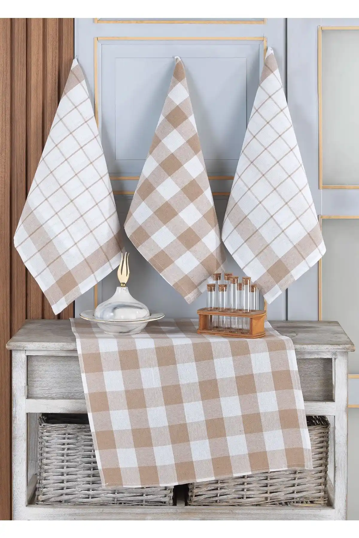 Vagonik 4'lü Mutfak Havlusu Seti ve Aksesuarlar Modern Tasarım ve Fonksiyonellik