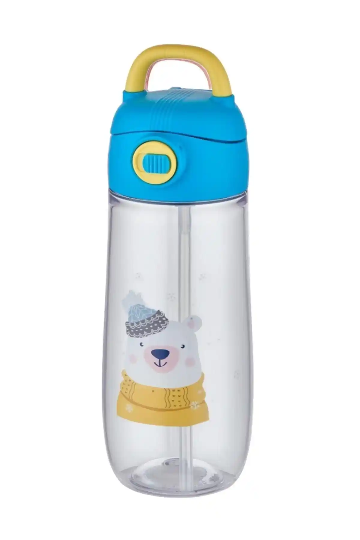 Vagonlife 550 Ml Pipetli Desenli Çocuk Su Matarası Güvenli ve Kullanışlı Tasarım