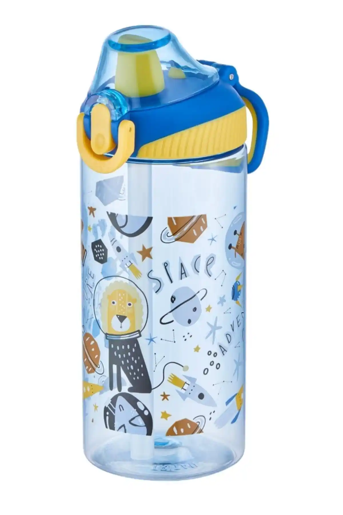 Vagonlife Tritan 500ml Silikon Pipetli Çocuk Su Matarası Güvenli ve Dayanıklı Tasarım