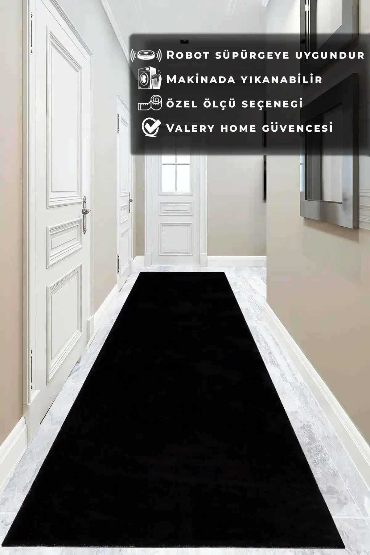 Valery Home VL Yıkanabilir Post Peluş Yolluk Modern ve Şık Tasarım ile Ev Dekorasyonunu Tamamlar