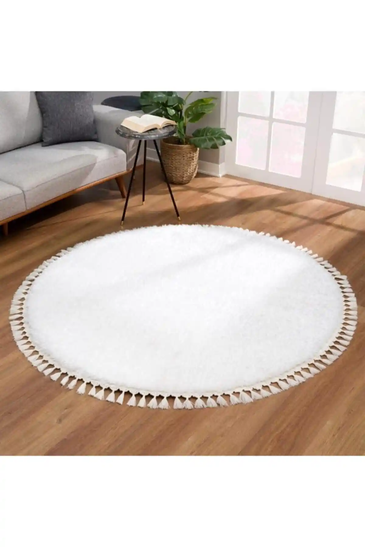 Valery Home Yuvarlak Comfort Peluş Halı Modern ve Konforlu Dekorasyon İçin Uygun