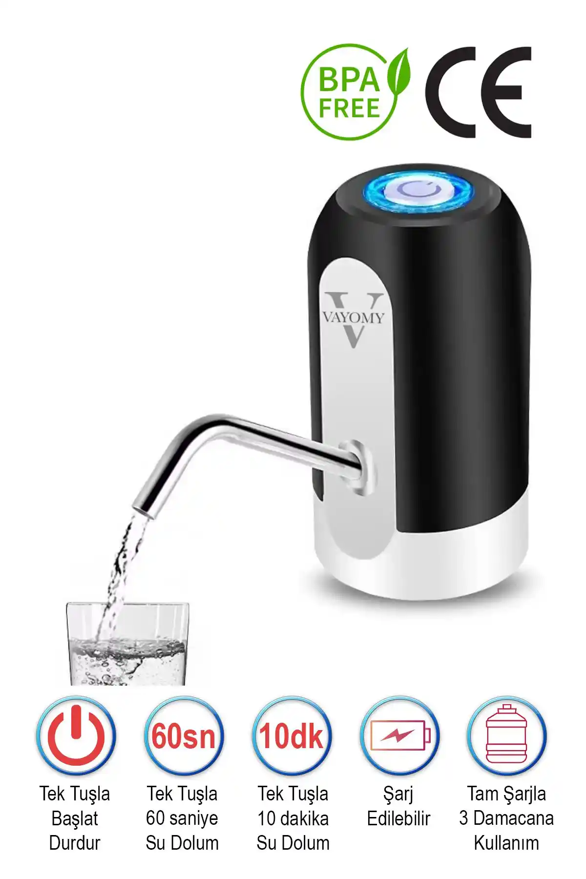 Vayomy ve Ven Şarjlı Damacana Su Pompası Karşılaştırması ve Kullanıcı Yorumları