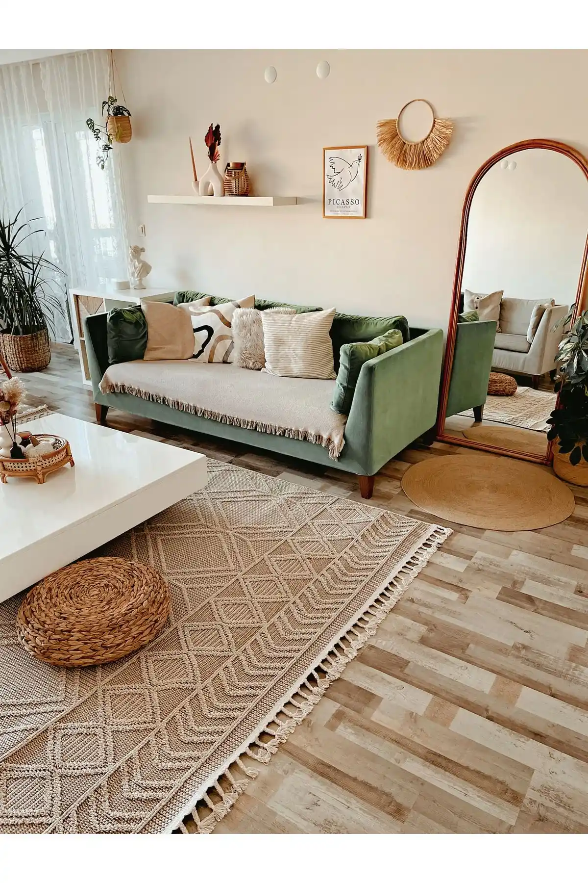 Venucci Joya Naturel Sisal Jüt Halı: Modern ve Dayanıklı Dekorasyon İçin Uygun Seçenek