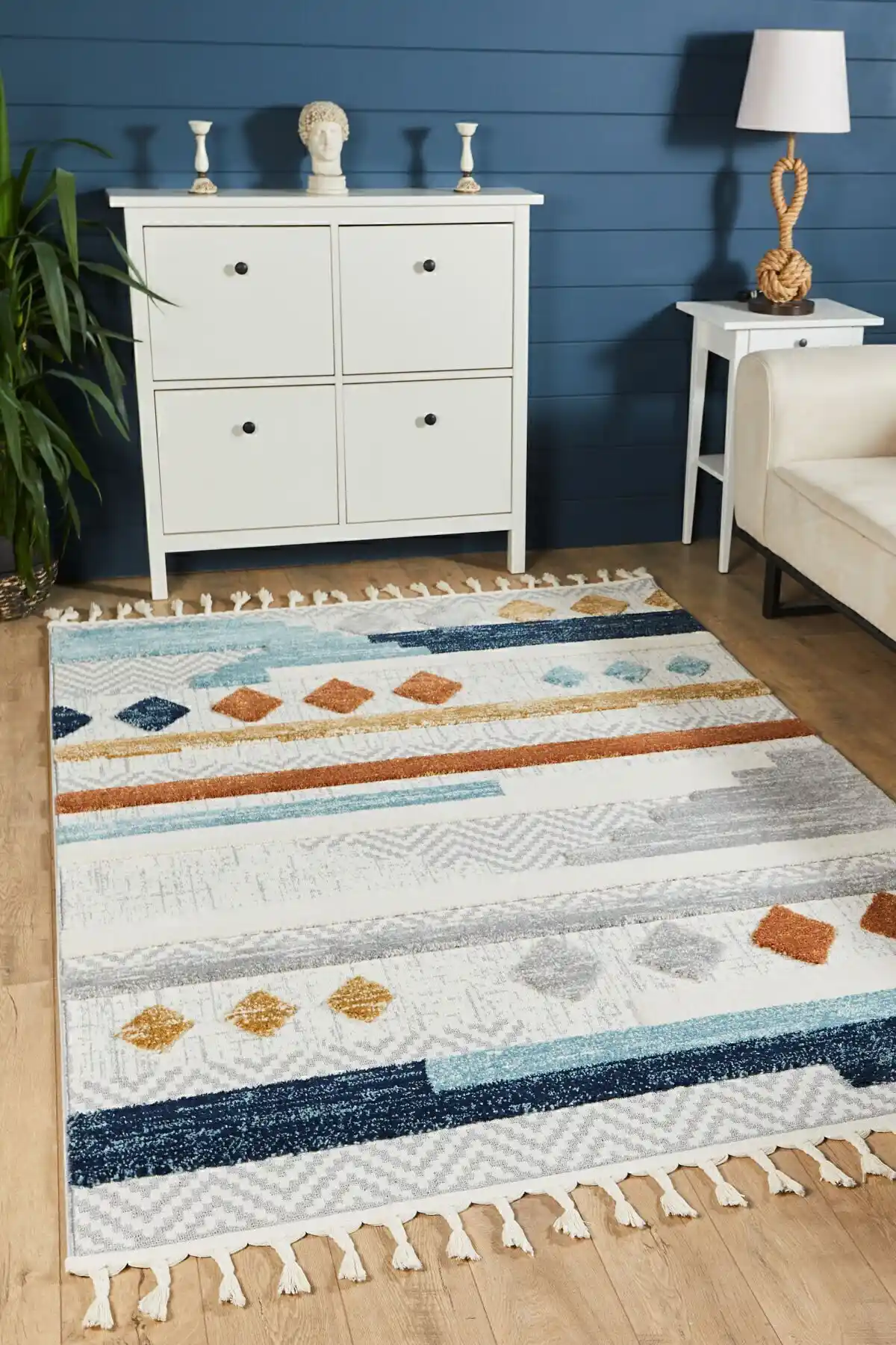 Venucci Quincey Bukleli Yuşak Peluş Post Halı 160x230 cm Konfor ve Estetik Birlikte