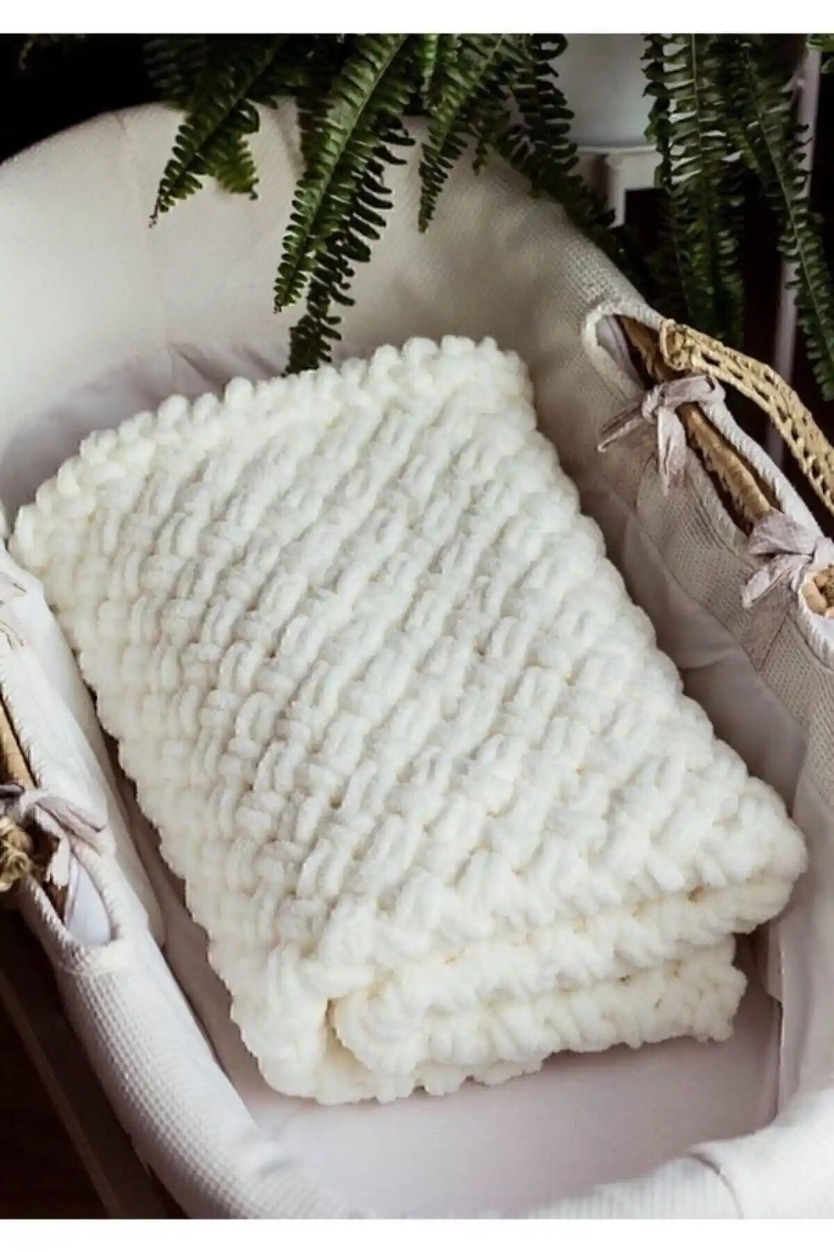 Verdebianco Alize Yu<muş>acık Örgü Bebek Battaniyesi: Konfor ve Şıklık Sunan Doğa Dostu Tasarım