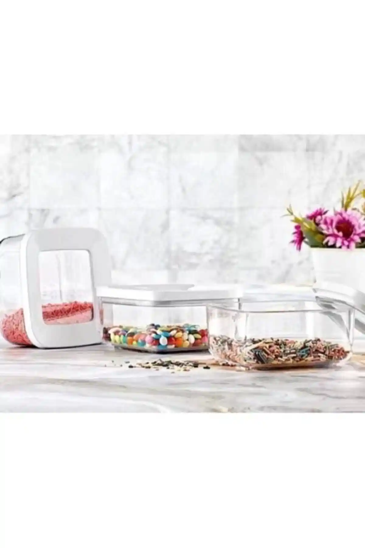 Vip Ahmet Kare Saklama Kabı Seti: Dayanıklı ve Şık Mutfak ve Ofis Organizasyon Çözümü