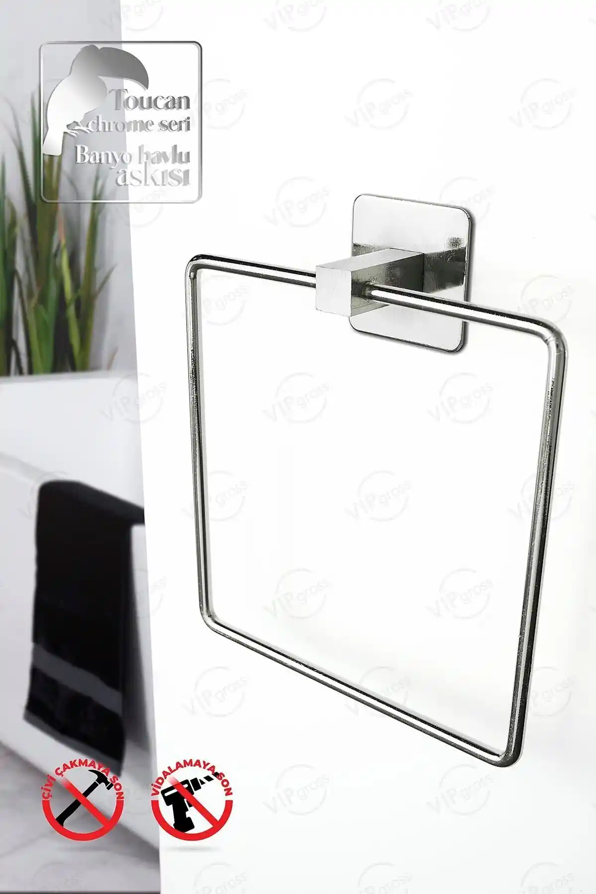 Vipgross Paslanmaz Kare Krom Havluluk: Modern ve Dayanıklı Tasarımın Öne Çıkan Özelliği