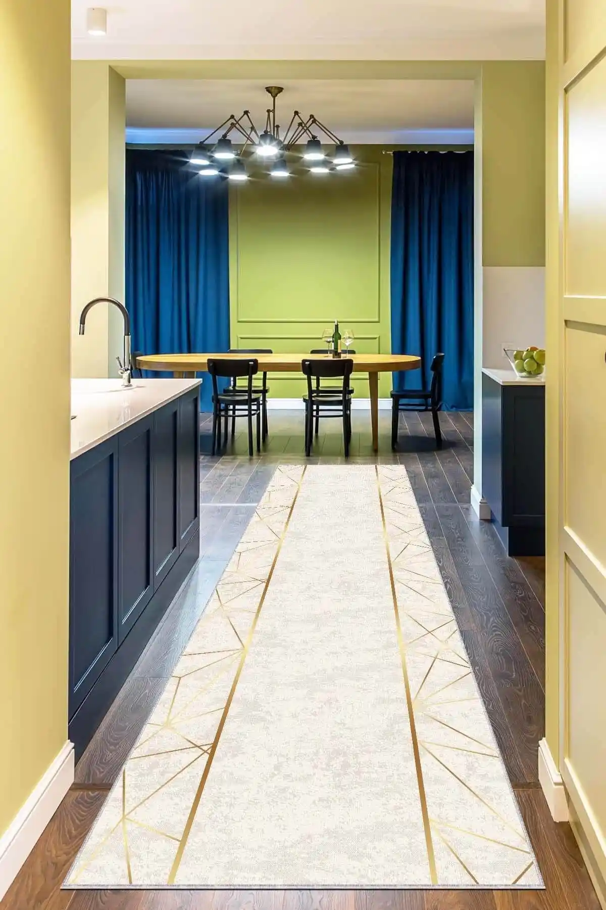 Viva Weaver Kesme Jel Taban Rulo Yolluk Modern ve Dayanıklı Antre Dekoru