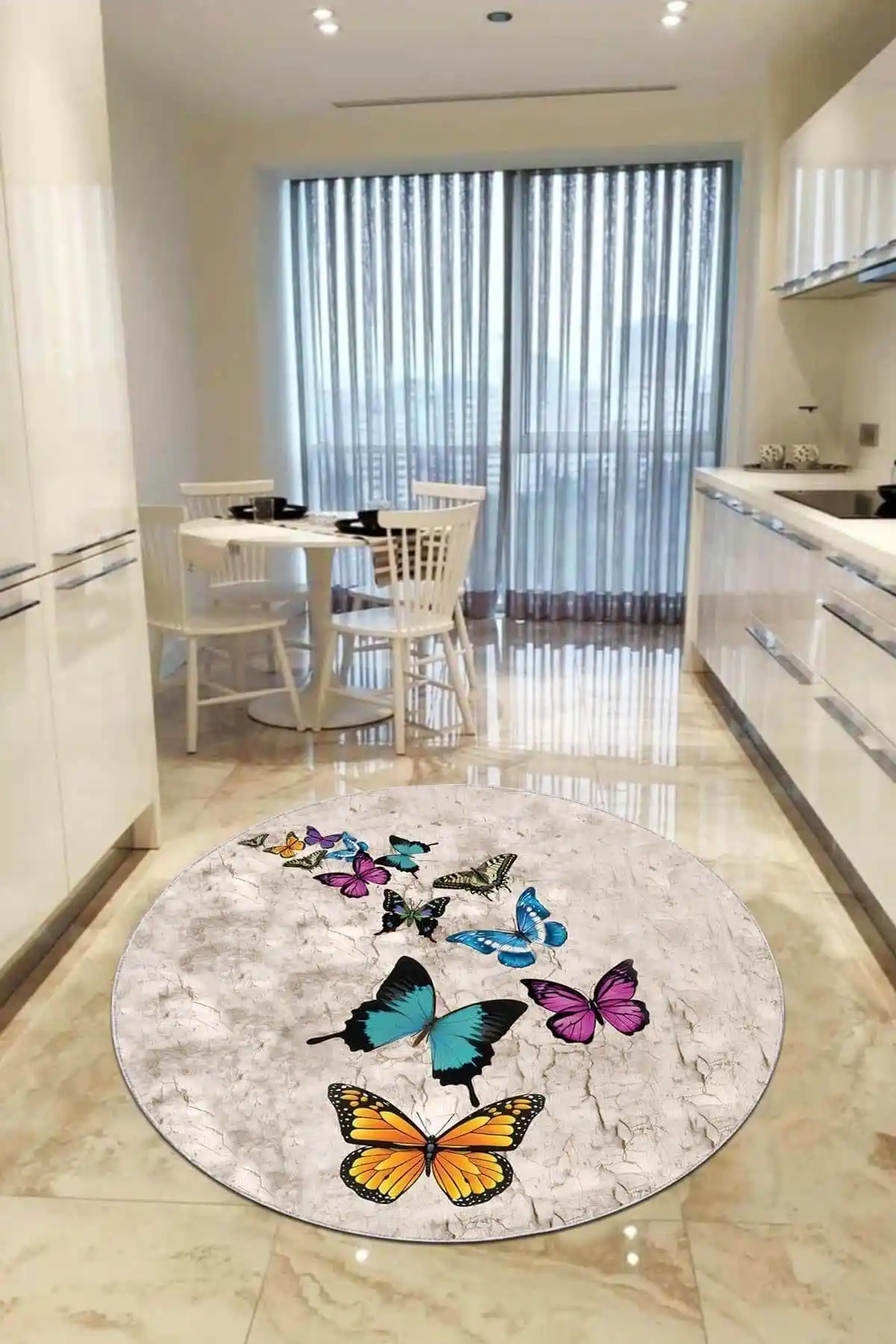 Viva Weaver Makinede Yıkanabilen Kaymaz Tabanlı Mutfak Halısı AR995