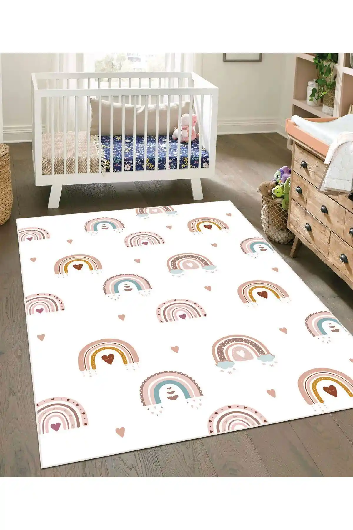 VİVİCAHOME Dijital Baskı Kaymaz Çocuk Odası Halısı Yüksek Kalite ve Kolay Temizlik İmkanıyla