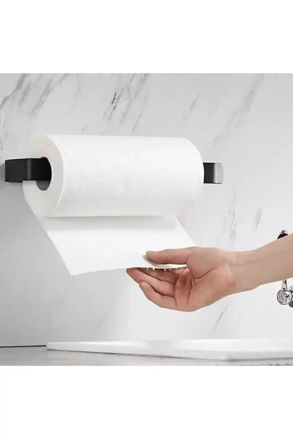 VİYA Metal Siyah Kağıt Rulo Havluluk: Modern ve Dayanıklı Banyo Aksesuarları