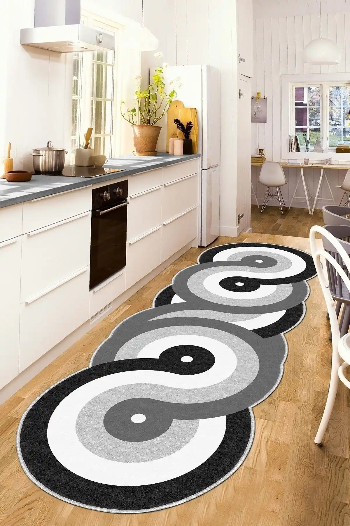 West Home Dijital Baskı Yıkanabilir Kaymaz Taban Halı Modern İç Mekan Dekorasyonu İçin