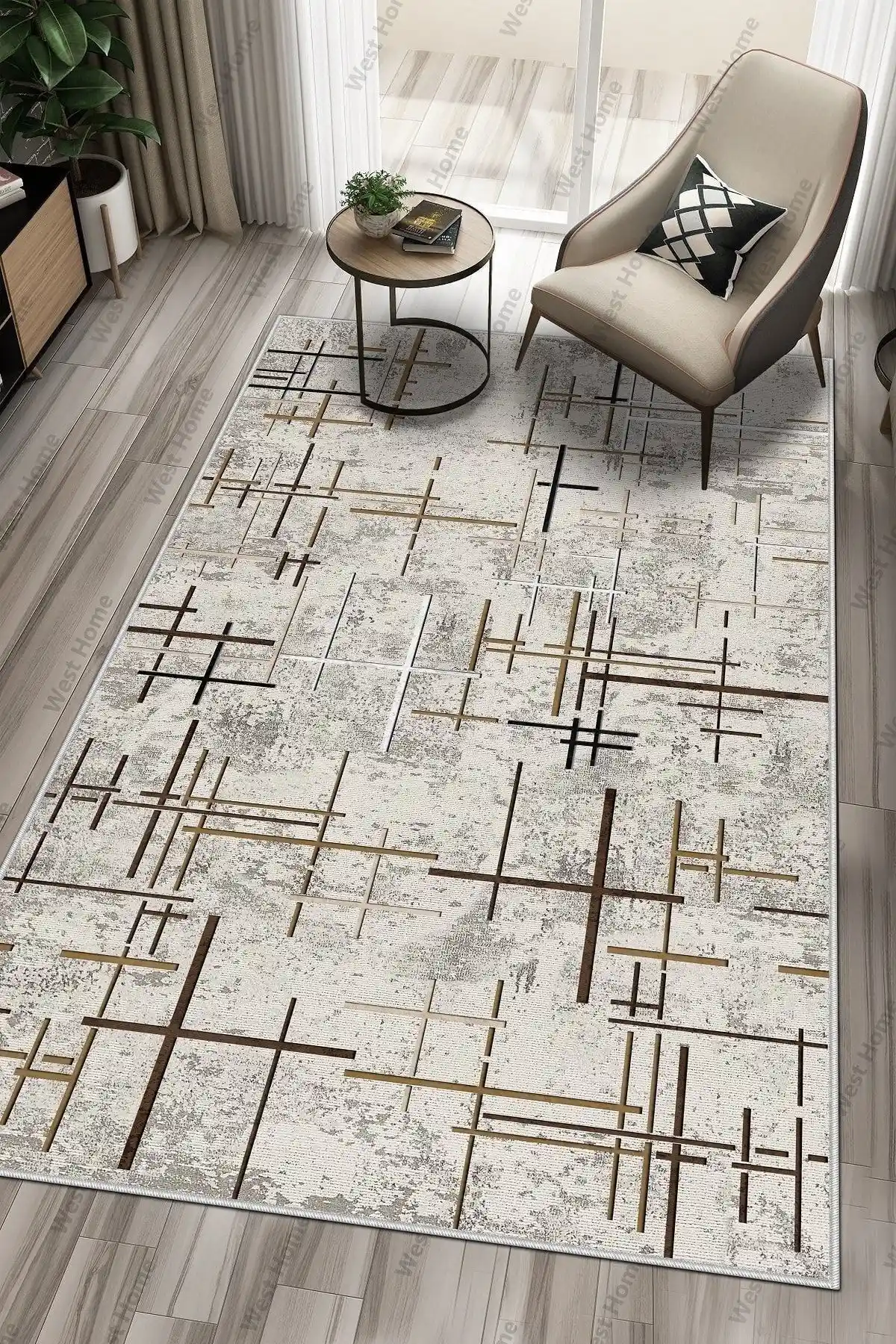 West Home Dijital Baskı Yıkanabilir Kaymaz Taban Salon Halısı Özellikleri ve Kullanım Avantajları