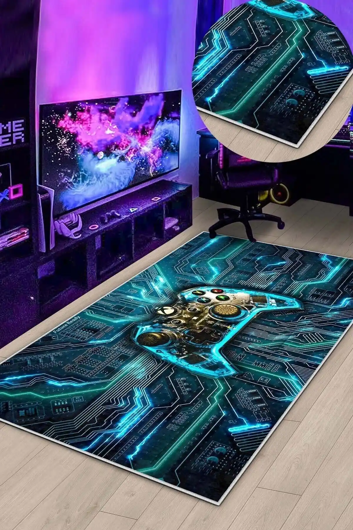 West Home Gamer Halısı Modern Tasarım ve Dayanıklı Özelliklerle Gençler İçin Uygun