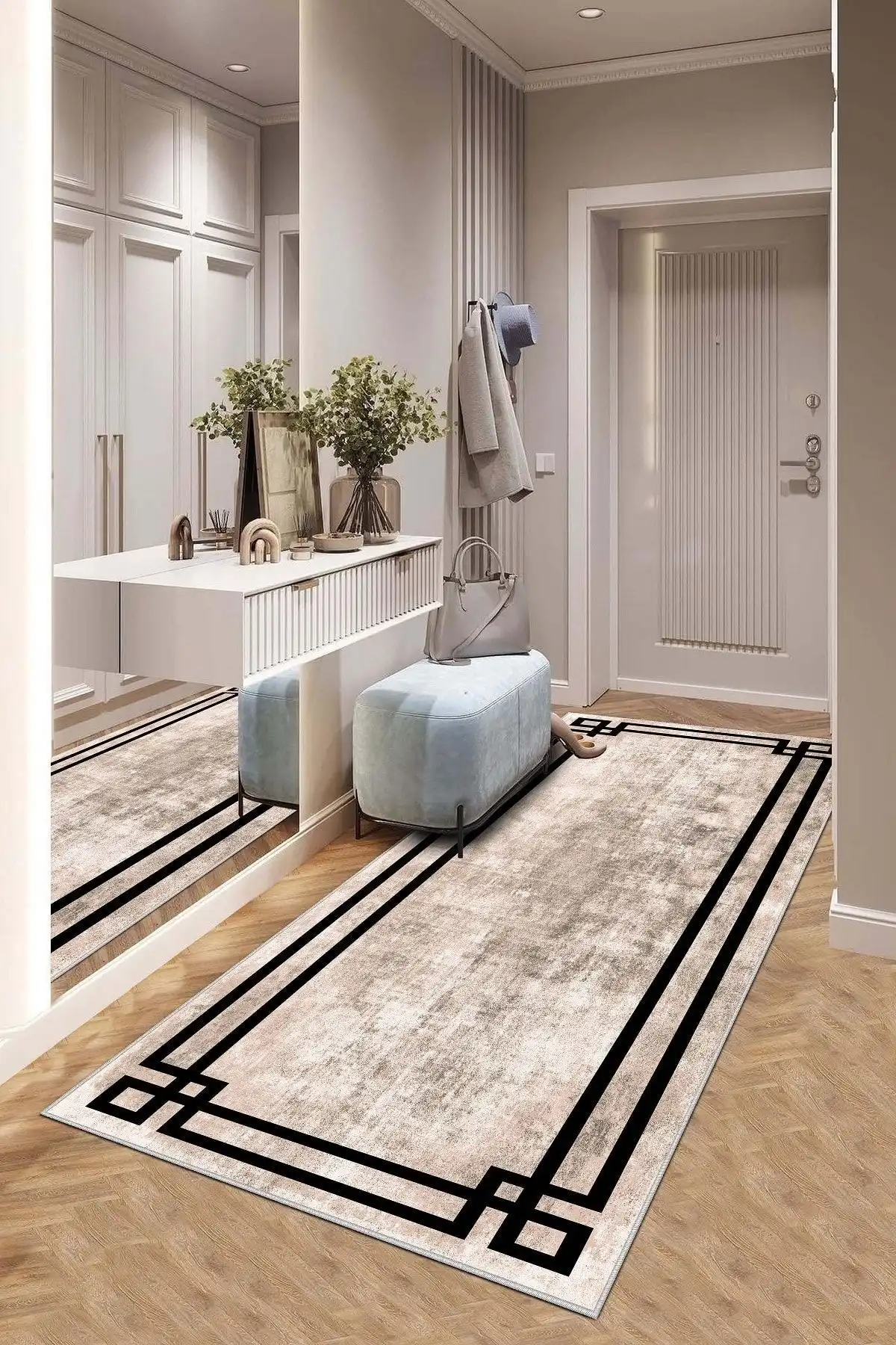 West Home Yıkanabilir Kaymaz Tabanlı Modern Kesme Yolluk Halı Ürün Özellikleri