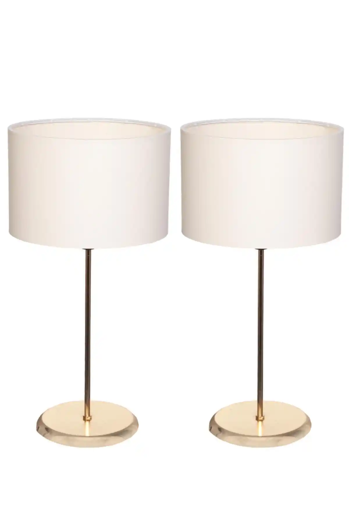 White West inn House Krem Başlıklı Metal Abajur Seti Estetik ve Dayanıklı İç Mekan Aydınlatması