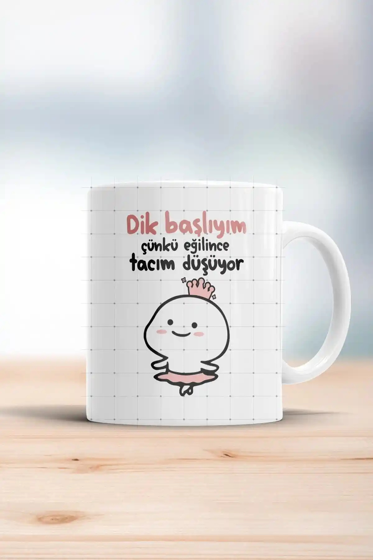 WixelArt Dik Başlıyım Çünkü Eğilince Tacım Düşüyor Kupa İnceleme ve Özellikleri