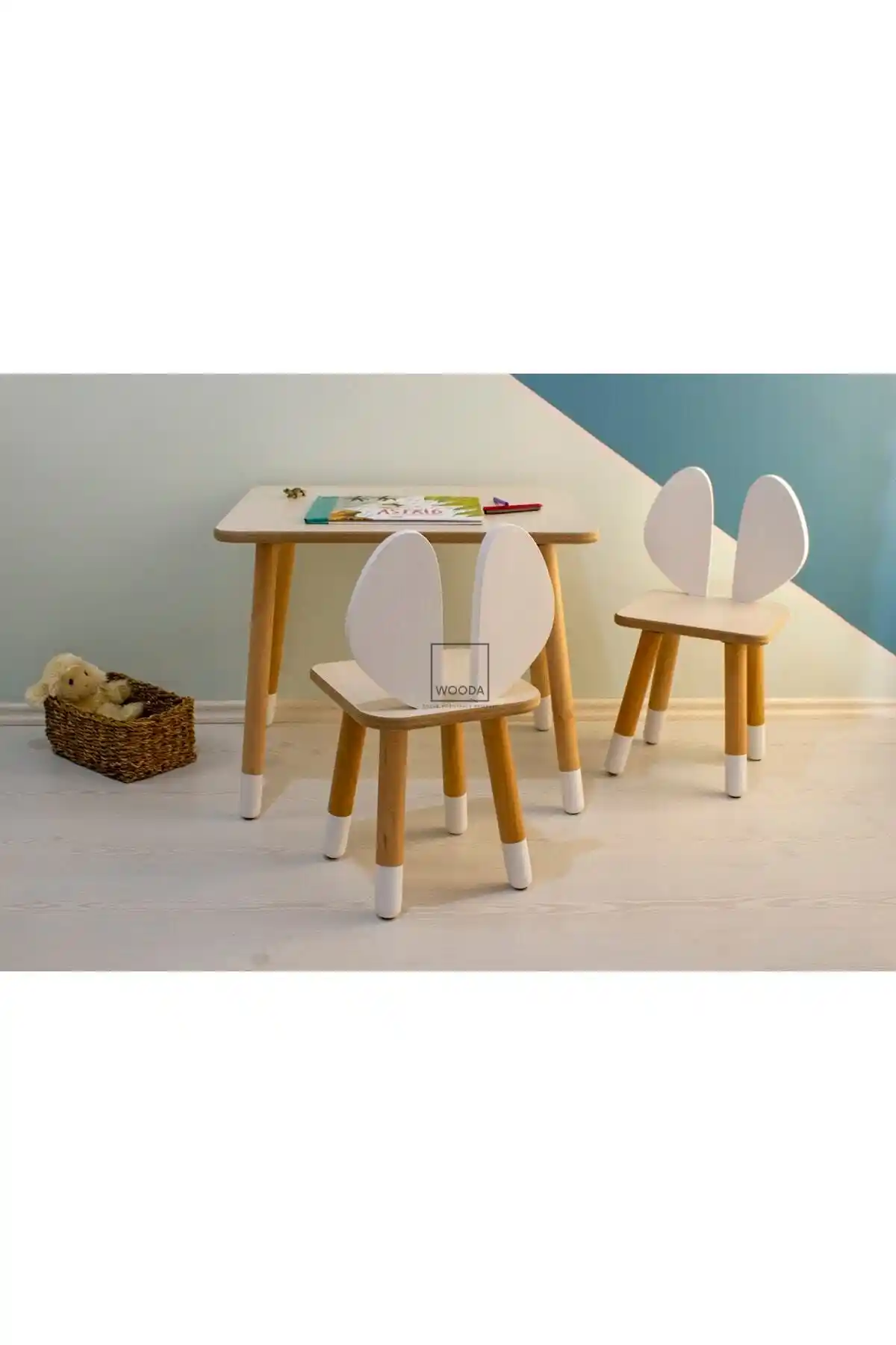 WOODA Montessori Çocuk Aktivite Yaz Takımı - Güvenli ve Estetik Mobilya Seçeneği