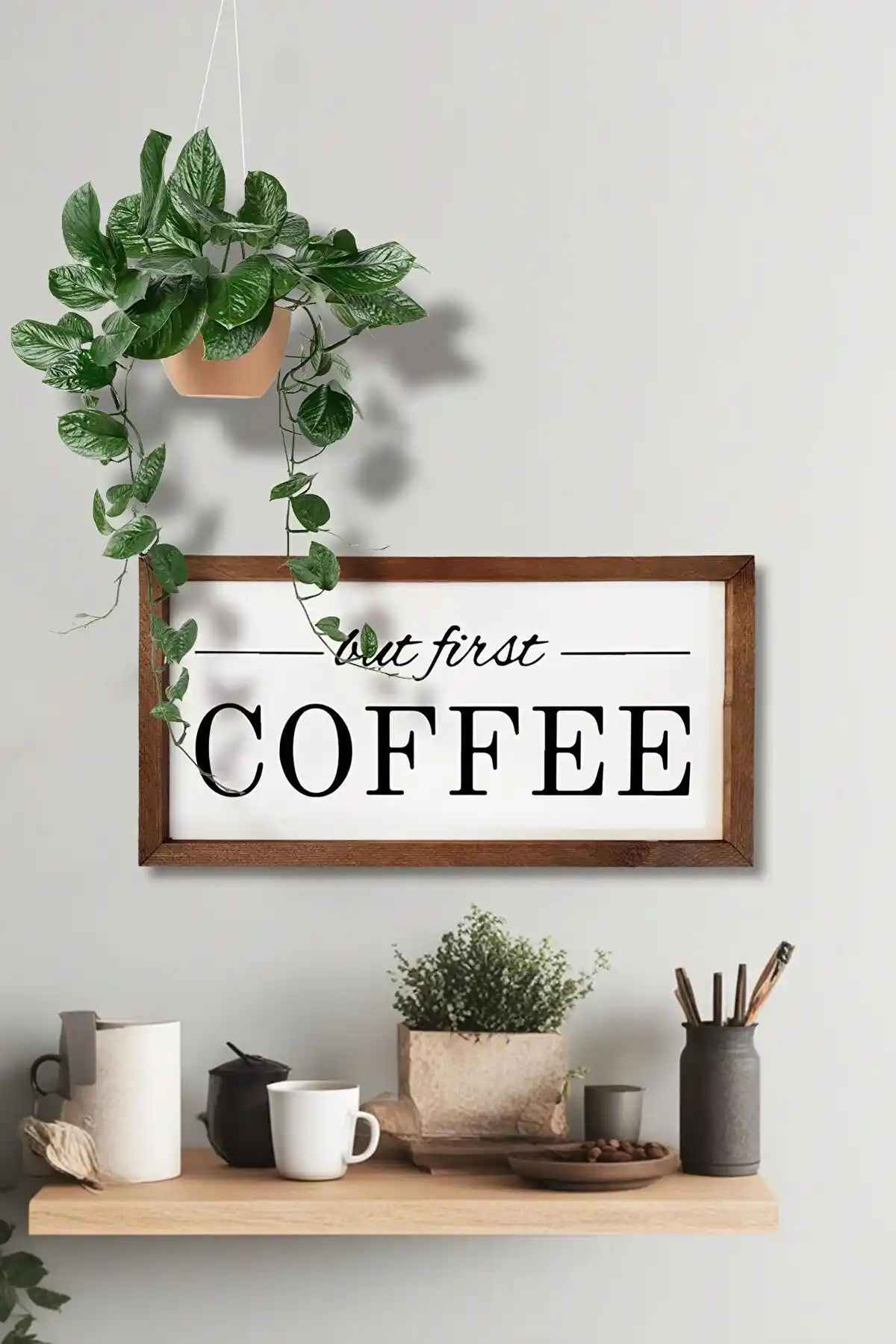 Wooden Factory Kahve Köşesi Karşılaştırması: But First Coffee ve Coffee Is Always A Good Idea