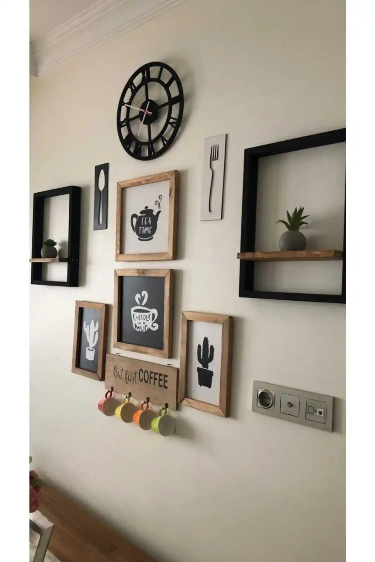 WoodHomeWorks Ahşap Mutfak Dekor Seti: Şık ve Dayanıklı Modern İç Mekan Dekoru