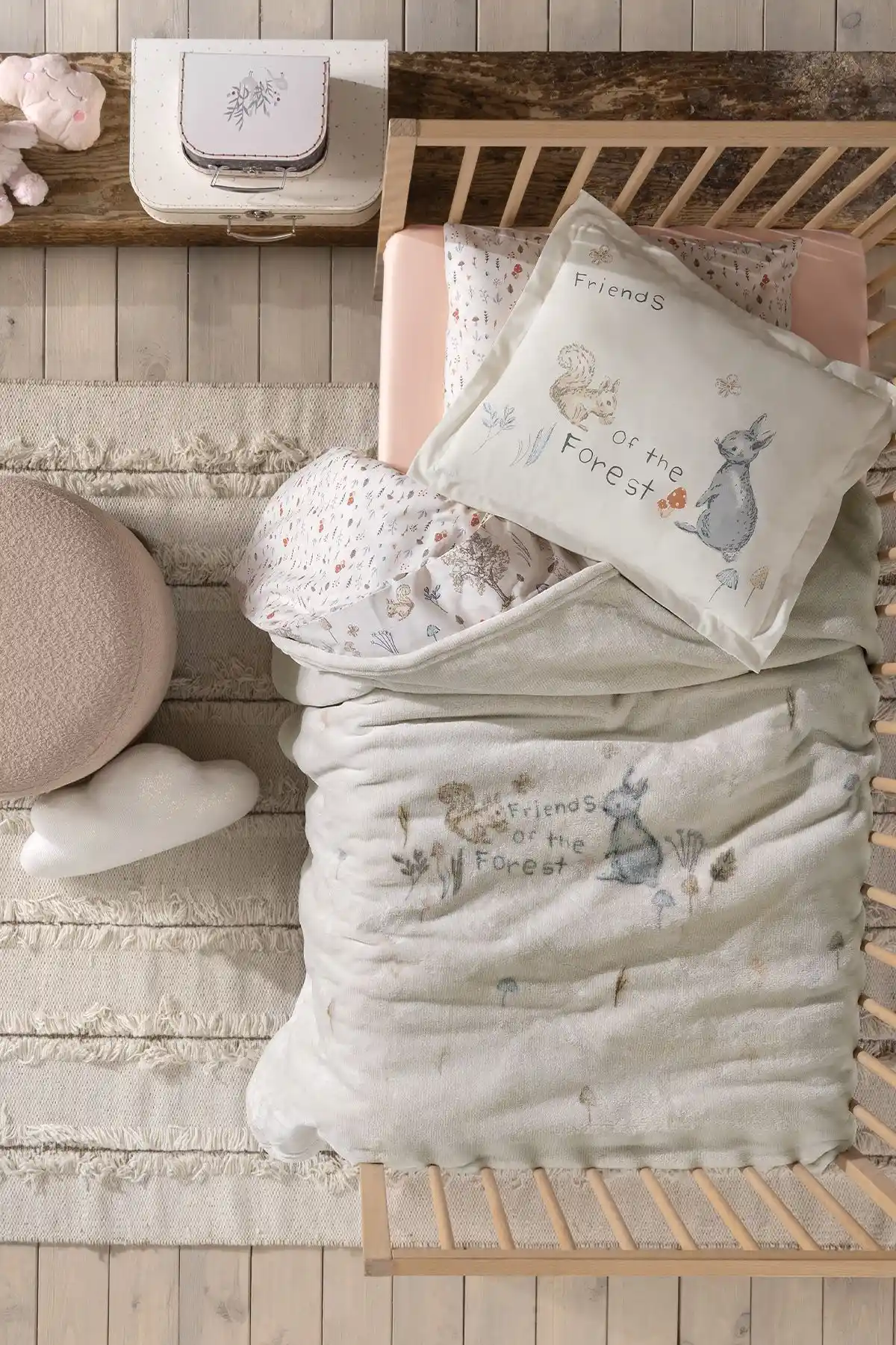 Yataş Mini Wonderland Wellsoft Bebek Battaniyesi Krem 100x120 cm Şık ve Yumuşak Tasarım