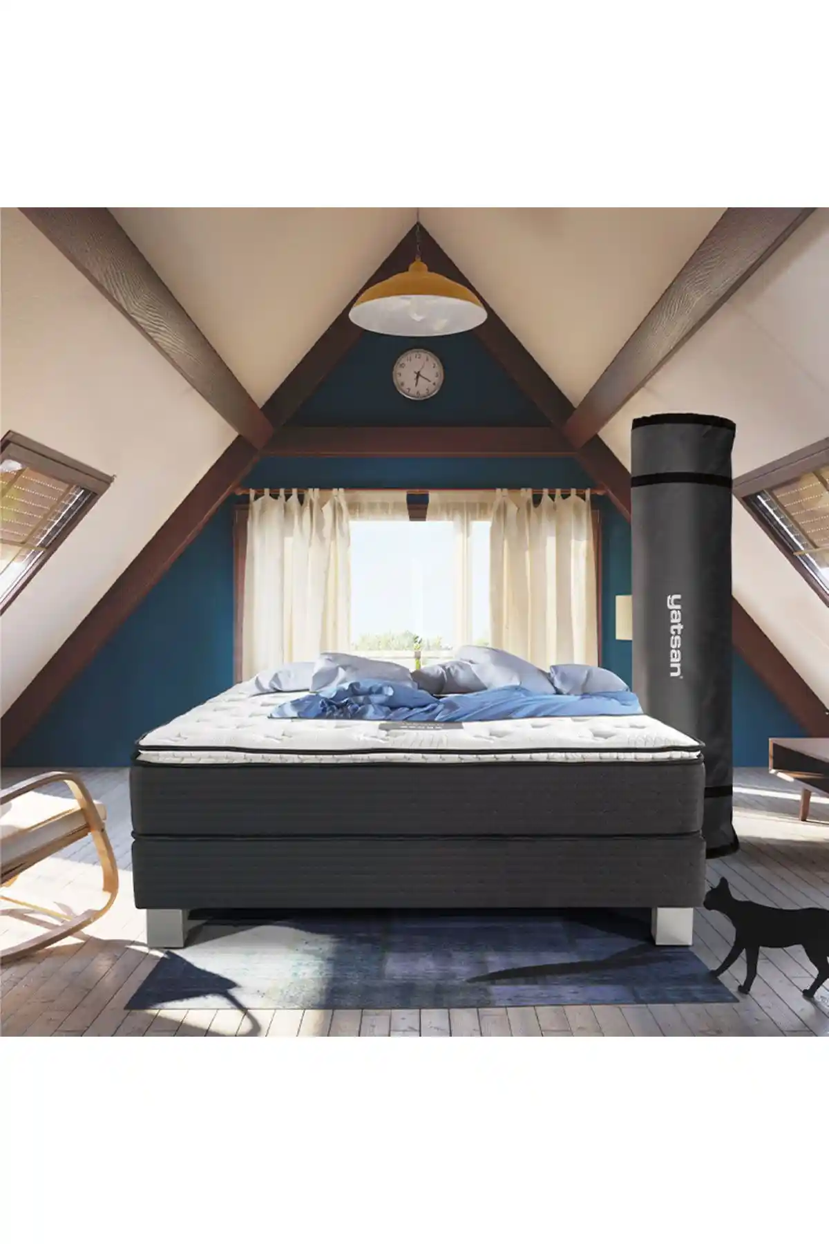 Yatsan Uykucu Elite Pillow Top Visco Pedli Yatak: Konfor ve Sağlık İçin Modern Tasarım ve Teknoloji