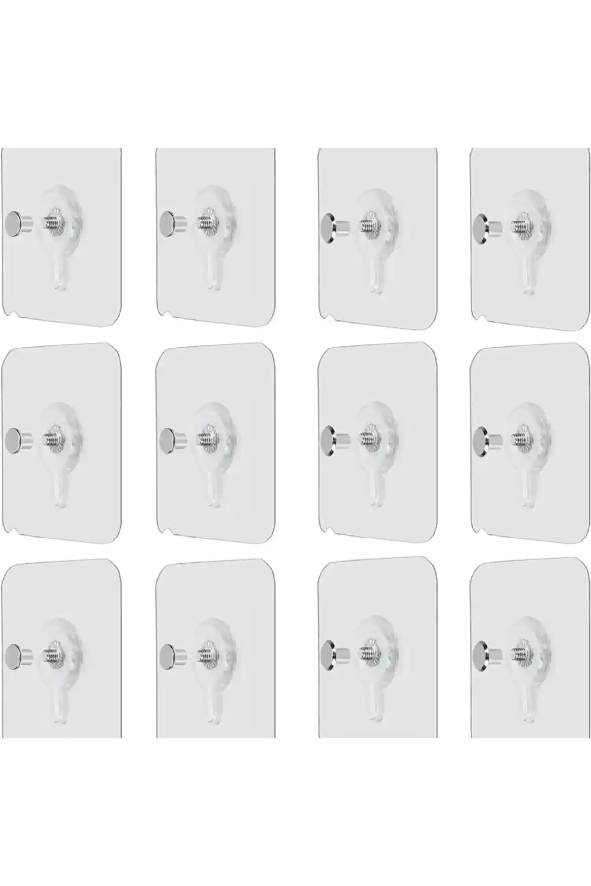 Yenigeldi Metal Yapışkanlı Resim Askısı 12 Parça Dayıklı ve Estetik Dekorasyon Ürünü