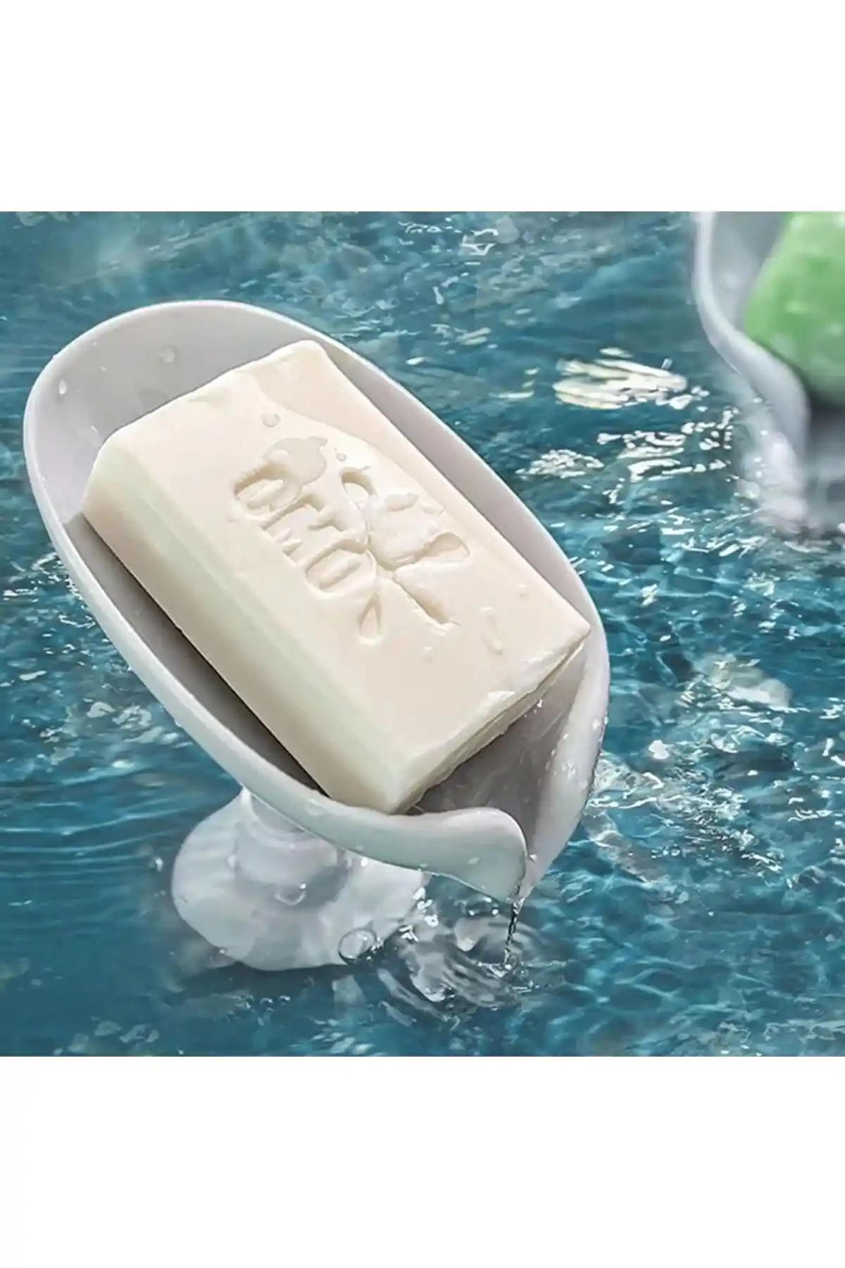 Yenigeldi Sedef Gri Vantuzlu Su Tutmayan Katı Sabunluk Modern Banyo Tasarımı