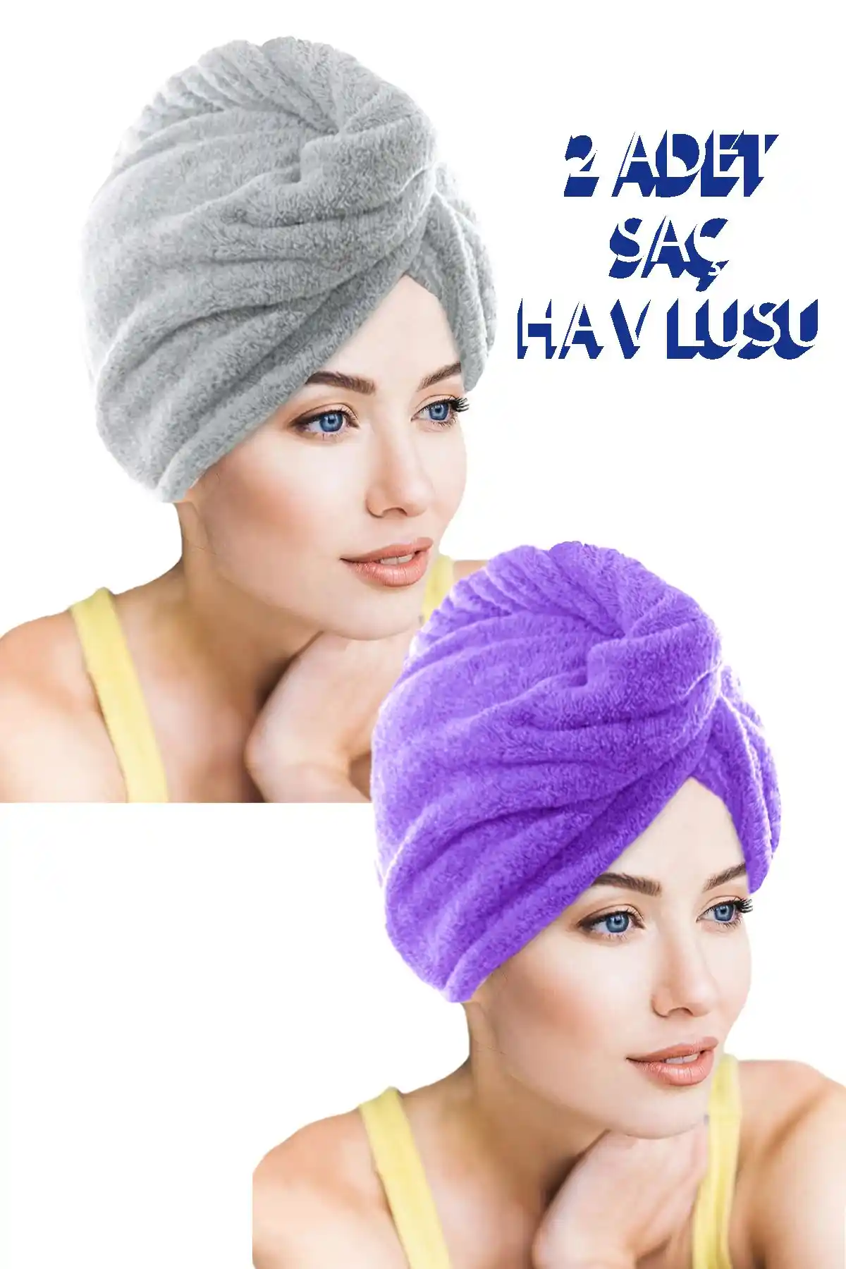 Yüksek Emicilikli Mikrofiber Saç Havlusu Seti: Pratik ve Kullanışlı Tasarım