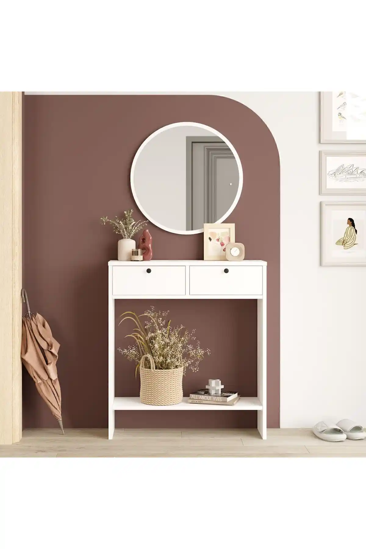 Yurudesign Larris Aynalı Dresuar Modern ve Fonksiyonel Tasarım Özellikleri