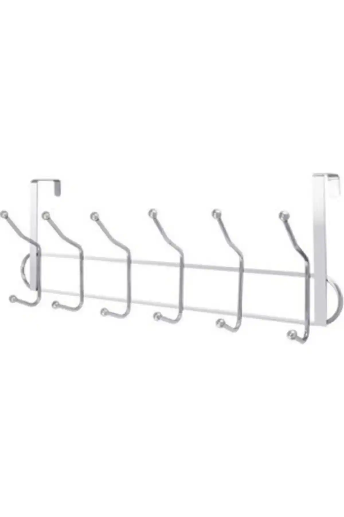 ZERAFET Kapı Arkası Askılığı 12 Kancalı Paslanmaz Çelik Modern ve Dayanıklı Tasarım