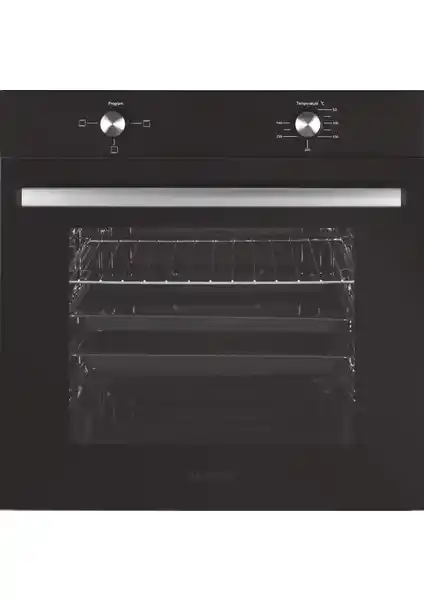 Alveus Mfa 604 Statik Siyah Ankastre Fırın: Şık Tasarım ve Geniş İç Hacimle Mutfaklara Modernlik