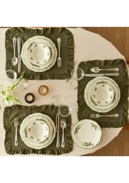 Bella Maison Julia Seramik Yemek Takımı 24 Parça Modern ve Dayanıklı Set